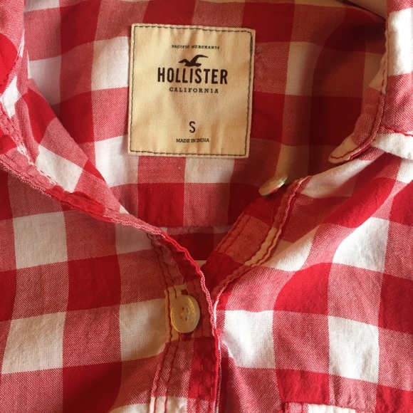 Hollister Red Checked Shirt - Picture 3 of 4